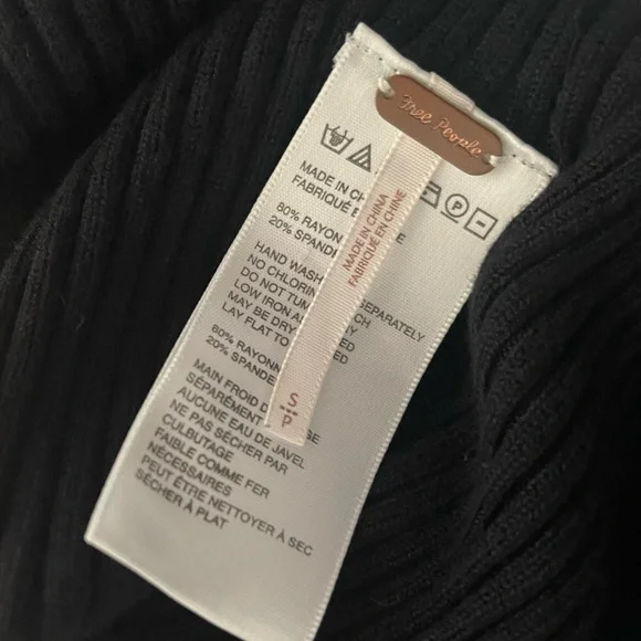 Free People Bodysuit Black Size Small - Picture 7 of 7